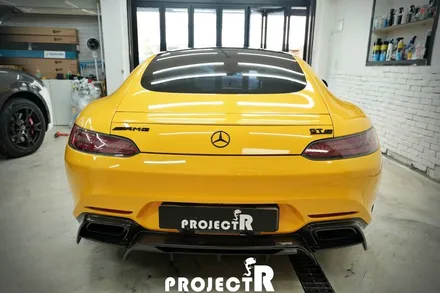 벤츠 AMG GT 3M 썬플라워 전체 랩핑, 인천 부평 자동차 래핑 전문 프로젝트알 / 부천 원미구 상동