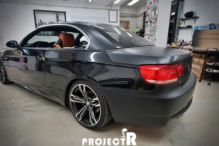 BMW 3시리즈 컨버터블 전체랩핑, 에이버리 사틴 바솔트 메탈릭 시공 in 부천랩핑 프로젝트알 / 부천 원미구 상동