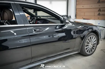 부천 벤츠 S클래스 S350d 전체랩핑, 비닐프로그 유광 화이트펄 재시공, 프로젝트알 / 부천 원미구 상동