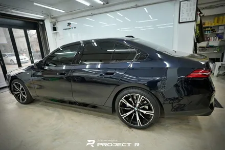 BMW 5시리즈 530i 전면 열차단 썬팅, 글라스틴트 선셋 윈도 틴팅 부천 프로젝트알 / 부천 원미구 상동