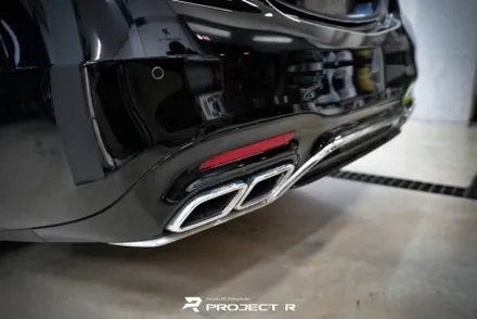 벤츠 S63 AMG 그릴 및 윈도우 몰딩 랩핑으로 크롬죽이기, 부천 상동 프로젝트알 / 부천 원미구 상동