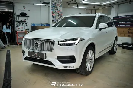 볼보 XC90 전체 랩핑, 비닐프로그 사틴 메탈릭 펄 화이트, 부천 자동차랩핑 프로젝트알 / 부천 원미구 상동