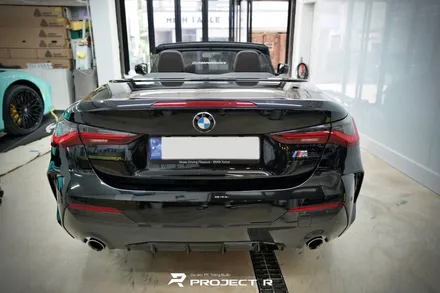 BMW 4시리즈 컨버터블 고광택 네온그린 전체랩핑, 스모그 라이트PPF, 부천 프로젝트알 / 부천 원미구 상동