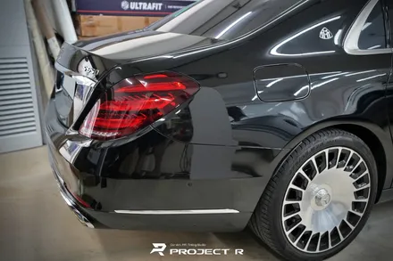 벤츠 S클래스 S650 듀오톤 투톤 랩핑, 비닐프로그 유광 화이트펄 시공, 부천랩핑 프로젝트알 / 부천 원미구 상동