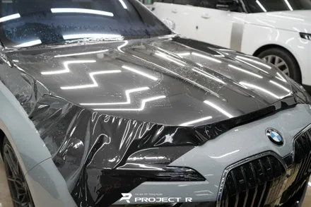 부천 BMW 7시리즈 740i 듀오톤 랩핑, 상단 울트라핏 카본 PPF 시공, 프로젝트알 / 부천 원미구 상동