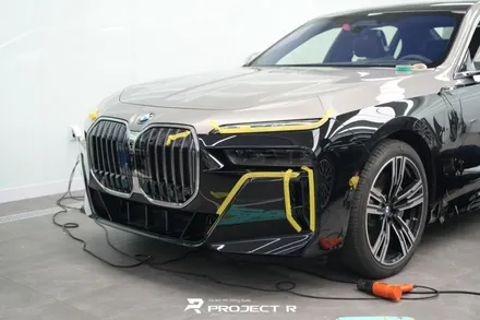 BMW 7시리즈 듀오톤 랩핑, 750e 오토벨벳 리페어블랙 시공 부천랩핑 프로젝트알 / 부천 원미구 상동