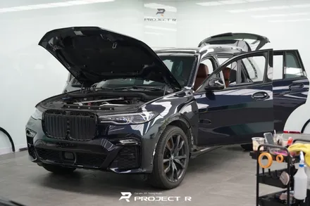 BMW X7 40d 전체 랩핑 비닐프로그 실버 메탈릭 시공, 부천 프로젝트알 / 부천 원미구 상동