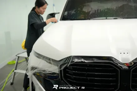 BMW XM 사고로 인한 본넷 PPF 재시공, 울트라핏 무광 PPF 부천 프로젝트알 / 부천 원미구 상동