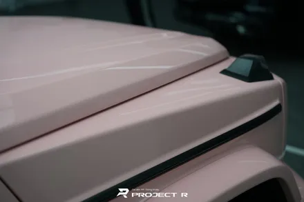 벤츠 지바겐 G63 AMG 부천 고광택 전체 랩핑, 비닐프로그 루즈 핑크 재시공 / 부천 원미구 상동
