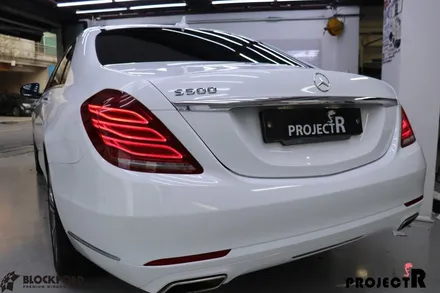 부천랩핑전문점 벤츠 W222 S500 실버바디에서 유광화이트로 전체랩핑 해보자 / 부천 원미구 상동