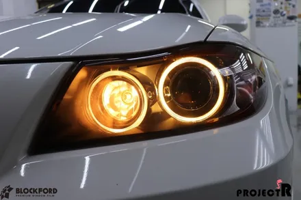 bmw 3시리즈 오라칼 라이트필름 부천랩핑샵 프로젝트알에서 시공하다 / 부천 원미구 상동