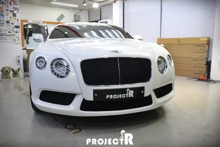 벤틀리 컨티넨탈 GT 3M1080 화이트골드스파클 전체 풀 랩핑 by 부천 상동 프로젝트R / 부천 원미구 상동