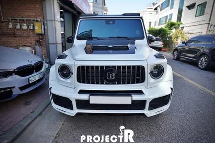 벤츠 G63 AMG 전체 랩핑, 지바겐 사틴 화이트펄 자동차 래핑 시공기 by 인천 프로젝트R / 부천 원미구 상동