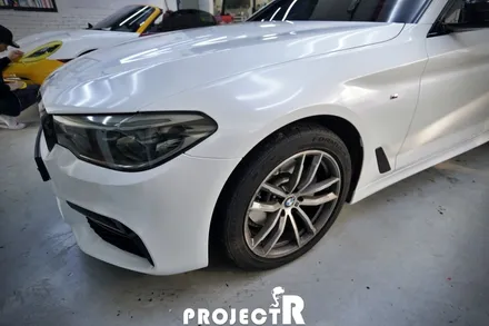 BMW 5시리즈 520d 전체랩핑 에이버리 다이아몬드 화이트 시공기 by 인천랩핑 프로젝트R / 부천 원미구 상동