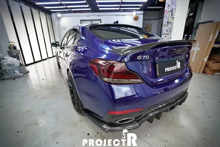 제네시스 G70 에이버리 글로스 메탈릭 마그네틱 버스트 전체 자동차 랩핑 by 프로젝트알 / 부천 원미구 상동