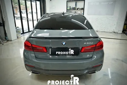 BMW 5시리즈 530d 전체 랩핑, 에이버리 락그레이 자동차 래핑 by 부천 프로젝트알 / 부천 원미구 상동