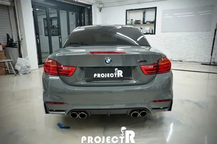 BMW M4 컨버터블 에이버리 락그레이 전체 랩핑, 인천 자동차 래핑 전문점 프로젝트알 / 부천 원미구 상동