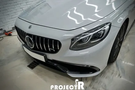부천 랩핑, 벤츠 S클래스 사고 부분 랩핑, S63 AMG 에이버리 그레이 자동차 래핑 시공기 by 프로젝트R / 부천 원미구 상동