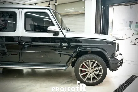 벤츠 지바겐 G63 AMG 에이버리 유광 실버 메탈릭 투톤 랩핑 by 부천상동 랩핑 프로젝트알 / 부천 원미구 상동