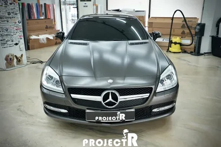 벤츠 SLK 350 전체 랩핑, 에이버리 사틴 바솔트 메탈릭  시공 in 부천 프로젝트알 / 부천 원미구 상동