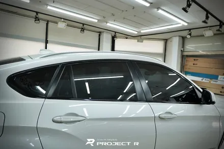BMW X6 윈도우 몰딩 크롬죽이기, 유광블랙 부분 포인트 랩핑 시공 / 부천 프로젝트알 / 부천 원미구 상동