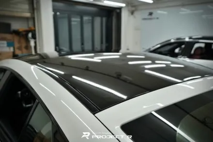 벤츠 AMG GT43 루프스킨 크롬죽이기 부분 포인트 랩핑, 부천 자동차랩핑 전문 프로젝트R / 부천 원미구 상동