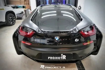 BMW i8 에이버리 사틴블랙 전체랩핑 시공, 부천 자동차랩핑 프로젝트알 / 부천 원미구 상동
