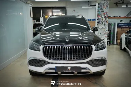 벤츠 마이바흐 GLS600 듀오톤 투톤랩핑, 상단 3M2080 유광블랙 시공, 부천랩핑 프로젝트알 / 부천 원미구 상동