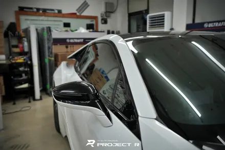 BMW i8 에이버리 유광 화이트펄 전체 랩핑, 부천 자동차랩핑 프로젝트알 / 부천 원미구 상동