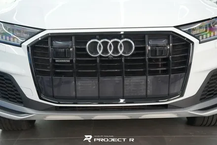 아우디 Q7 전면 그릴 유광 블랙 포인트 랩핑 크롬죽이기, 부천랩핑 프로젝트R / 부천 원미구 상동