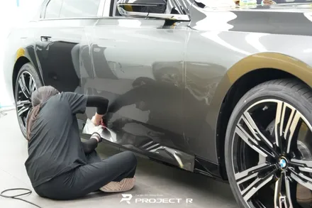 BMW i7 부천 투톤 랩핑, 크롬죽이기, 울트라핏 전체PPF 시공 후기 / 부천 원미구 상동