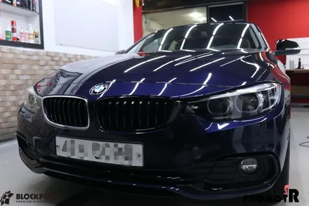 부천랩핑 잘하는곳! BMW 420d 그릴 블랙유광 랩핑 시공기~ / 부천 원미구 상동