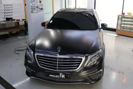 부천 랩핑전문점 벤츠 S63 AMG 전체랩핑 에이버리 사틴블랙 올래핑 후기~ / 부천 원미구 상동