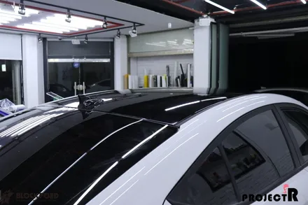 인천루프스킨잘하는곳! 아반떼AD 3M1080 블랙유광 루프스킨시공 / 부천 원미구 상동