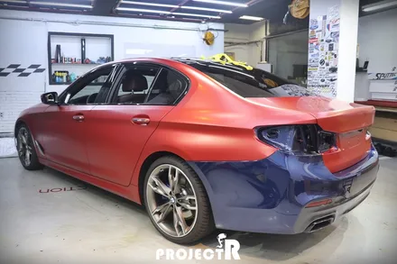 BMW 5시리즈 M550d 3M1080 사틴 뱀파이어 레드 / 부천 원미구 상동