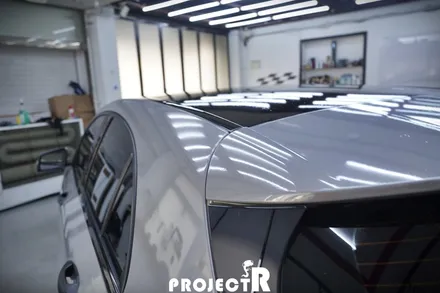 벤츠 A45 AMG 에이버리 락그레이 전체 랩핑 by 인천 자동차 래핑 전문 프로젝트알 / 부천 원미구 상동