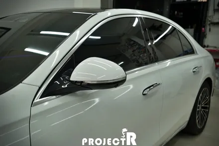 벤츠 S클래스 S350d 전체 랩핑, 에이버리 유광화이트 자동차 래핑 by 프로젝트알 / 부천 원미구 상동