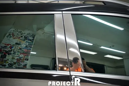 벤츠 GLS 클래스 듀오톤(투톤) 자동차 래핑, 블랙유광 부분 랩핑 및 본넷 PPF 보호필름 시공기 by 프로젝트R / 부천 원미구 상동
