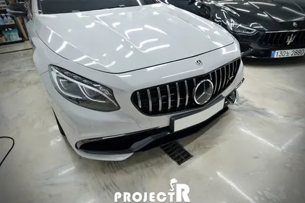 부천 랩핑, 벤츠 S클래스 사고 부분 랩핑, S63 AMG 에이버리 그레이 자동차 래핑 시공기 by 프로젝트R / 부천 원미구 상동