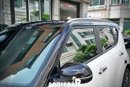 기아 쏘울 루프스킨 투톤 스타일 부분 포인트 랩핑, 부천 자동차 래핑 전문 프로젝트알 / 부천 원미구 상동