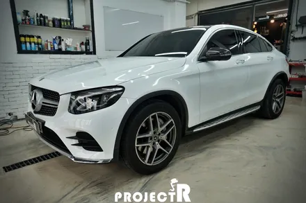 벤츠 GLC 220d 에이버리 유광 화이트 전체 랩핑, 부천 상동 자동차래핑 프로젝트R / 부천 원미구 상동