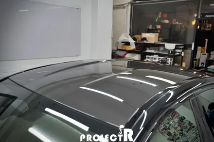 BMW M5 컴페티션 사이드미러, 카본 루프 PPF 보호필름 시공 by 부천 PPF 전문 프로젝트알 / 부천 원미구 상동