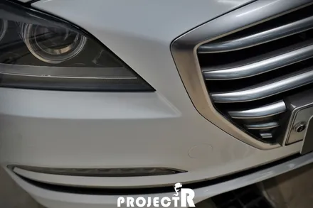 제네시스 G80 전체 랩핑, 3M2080 화이트골드스파클 시공 in 부천 자동차래핑 프로젝트알 / 부천 원미구 상동