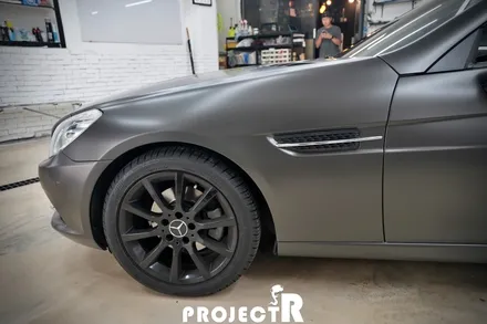 벤츠 SLK 350 전체 랩핑, 에이버리 사틴 바솔트 메탈릭  시공 in 부천 프로젝트알 / 부천 원미구 상동