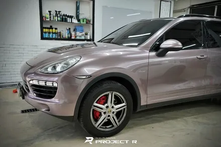 포르쉐 카이엔 전체랩핑, 비닐프로그 유광 프로즌베리 자동차래핑 in 부천 프로젝트알 / 부천 원미구 상동