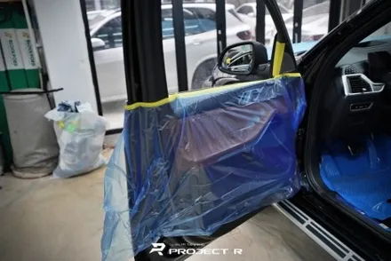BMW X7 신차 윈도 틴팅 글라스틴트 슈어X 열차단썬팅, 크롬죽이기 부분 랩핑, 부천 상동 프로젝트알 / 부천 원미구 상동