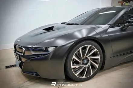 BMW i8 에이버리 사틴블랙 전체랩핑 시공, 부천 자동차랩핑 프로젝트알 / 부천 원미구 상동
