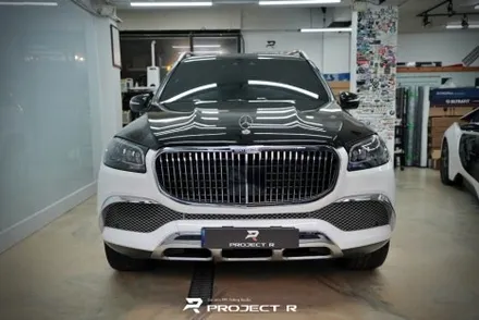 벤츠 마이바흐 GLS600 듀오톤 투톤랩핑, 상단 3M2080 유광블랙 시공, 부천랩핑 프로젝트알 / 부천 원미구 상동