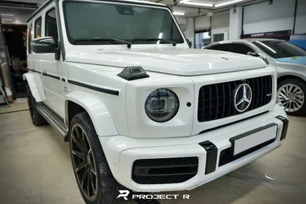 벤츠 지바겐 G63 AMG 나이트패키지(라이트필름, 부분 랩핑 크롬죽이기) 시공, 부천랩핑 프로젝트알 / 부천 원미구 상동