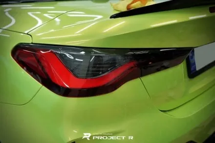 BMW 4시리즈 컨버터블 고광택 네온그린 전체랩핑, 스모그 라이트PPF, 부천 프로젝트알 / 부천 원미구 상동